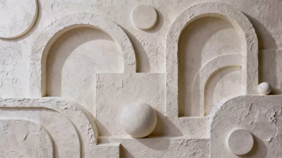 Фототапет Обемна геометрия от бетон w05186