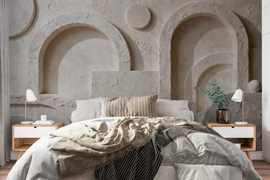 Фототапет Обемна геометрия от бетон w05186