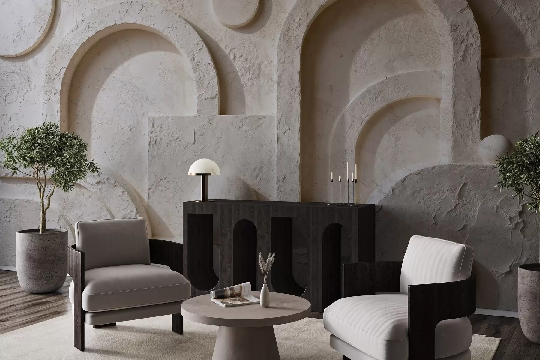 Фототапет Обемна геометрия от бетон w05186