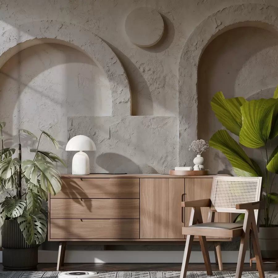 Фототапет Обемна геометрия от бетон w05186