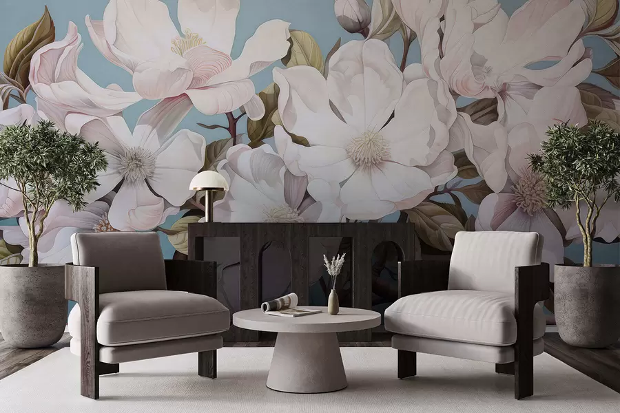 Фототапет Буйни цветя на клон на дърво w05178