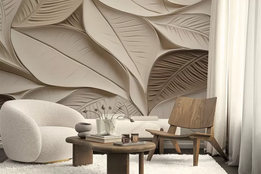 Фототапет Абстрактни листа с жилки w05209