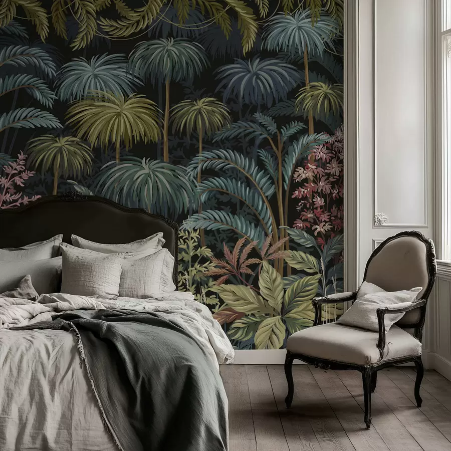 Фототапет Гъста тропическа растителност с големи листа w05116