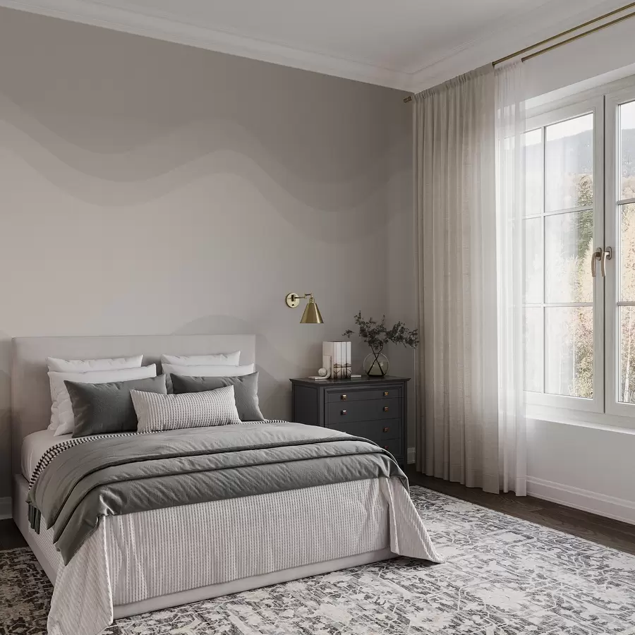 Фототапет Абстрактни вълни в неутрална бежова палитра w05132v3