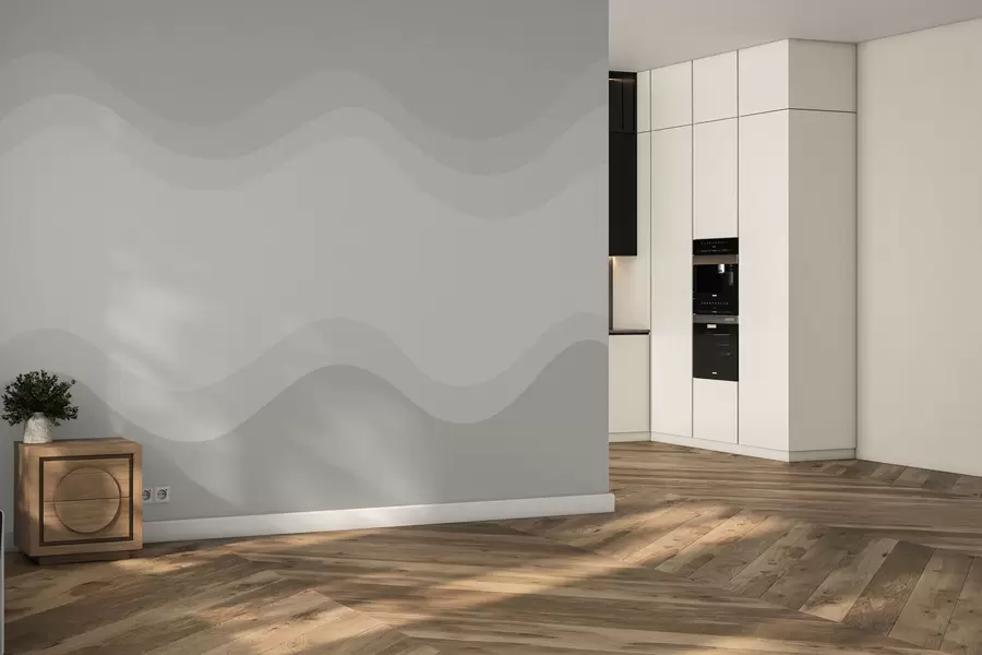 Фототапет Абстрактни вълни в неутрална бежова палитра w05132v3