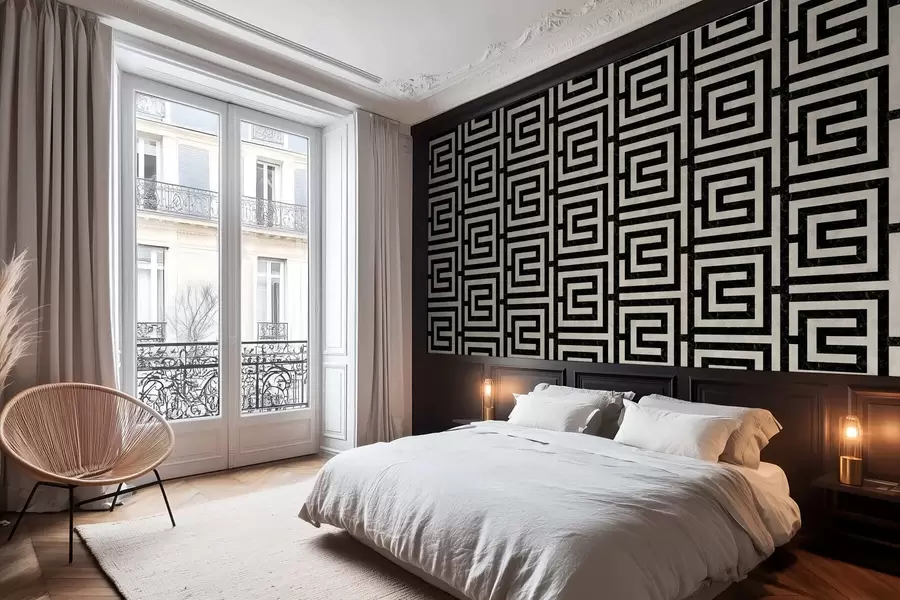 Фототапет Повтарящ се геометричен мотив с квадратни линии w05134