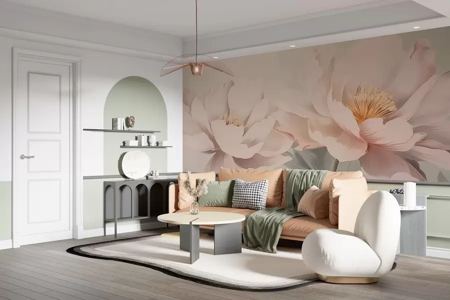 Фототапет Божури w05077