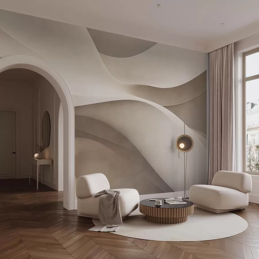 Фототапет Абстрактна стена, вълни w09694