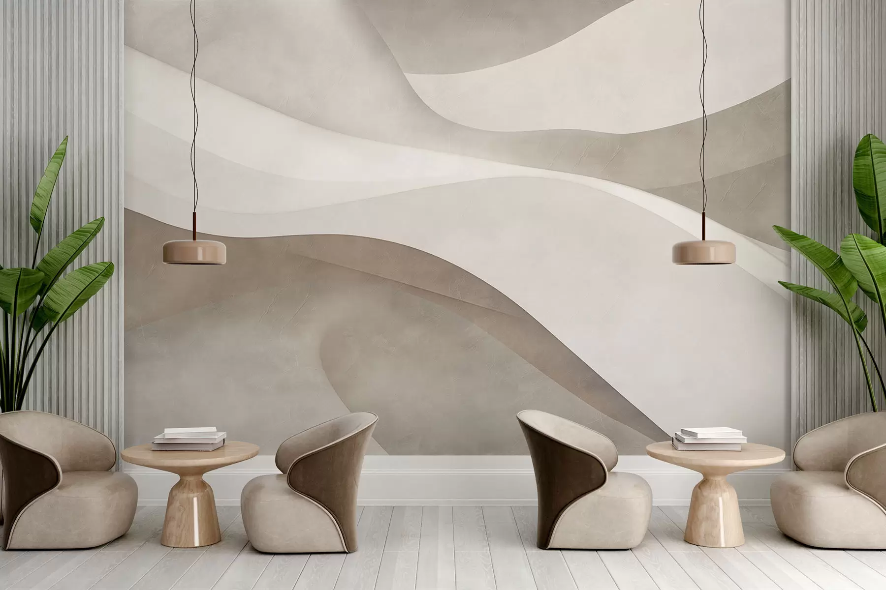 Фототапет Абстрактна стена, вълни w09694