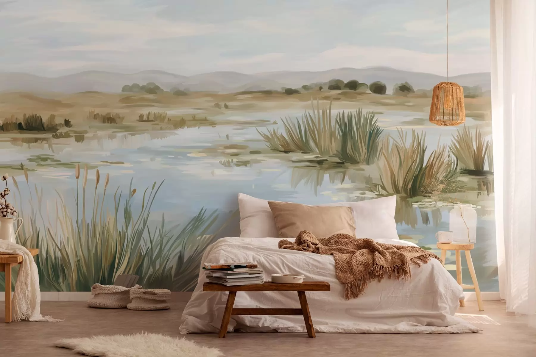 Фототапет Тихо и спокойно езеро, живописен пейзаж w05214