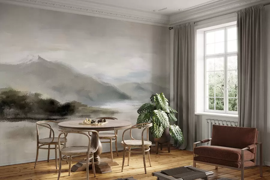 Фототапет Боядисани планини w05248