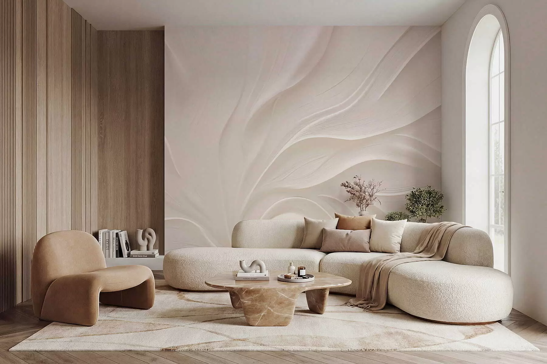 Фототапет Деликатни прозрачни листа на клон w05267