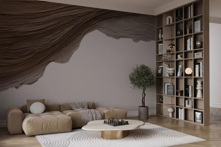 Фототапет Дървен релеф w05273