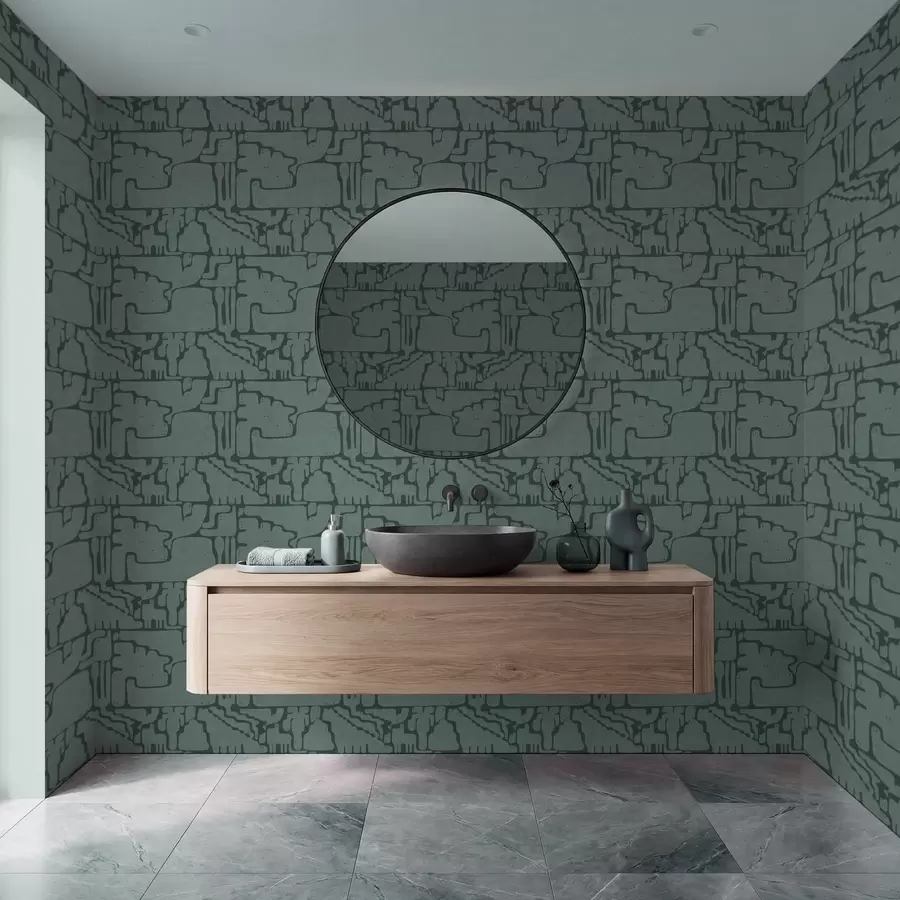 Фототапет Абстрактен мотив в тюркоазени нюанси a01122v3