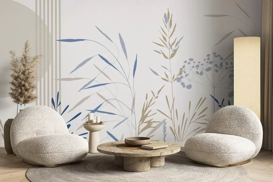 Фототапет Абстрактни силуети на растителност w05375v2