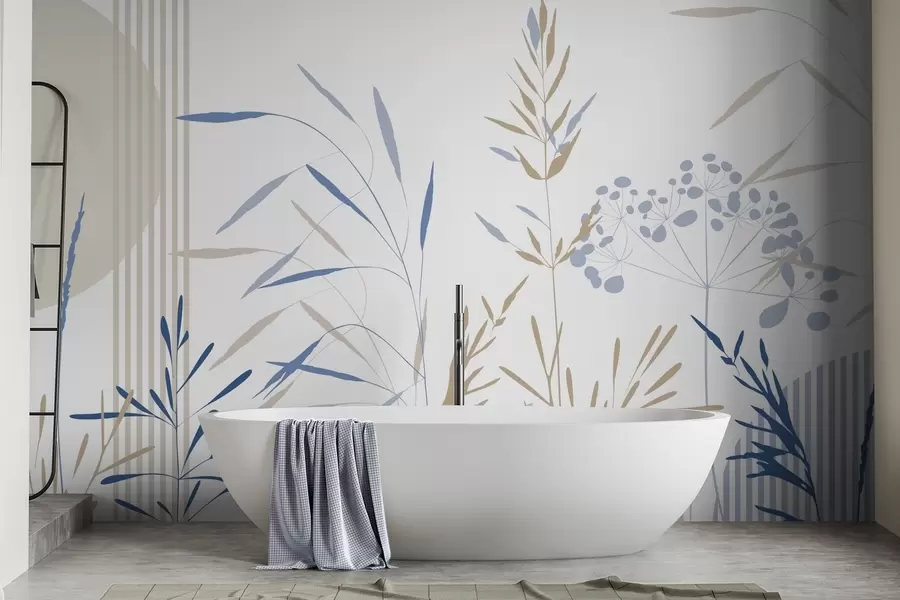 Фототапет Абстрактни силуети на растителност w05375v2