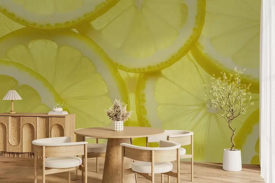 Фототапет Текстура на резен лимон w05351