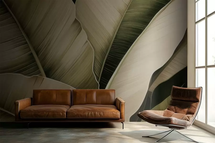 Фототапет Бананови листа, дълги листа w05403