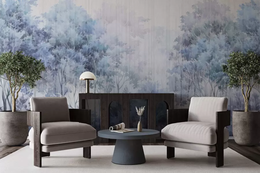 Фототапет Гъста гора и линии w05442v1