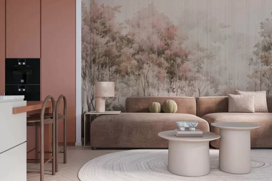 Фототапет Гъста гора и линии w05442v2