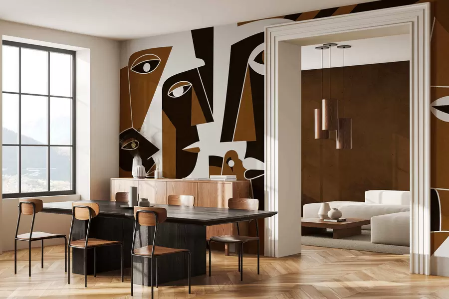 Фототапет Лица в африкански стил w05446