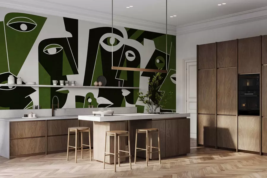 Фототапет Лица в африкански стил w05446v3