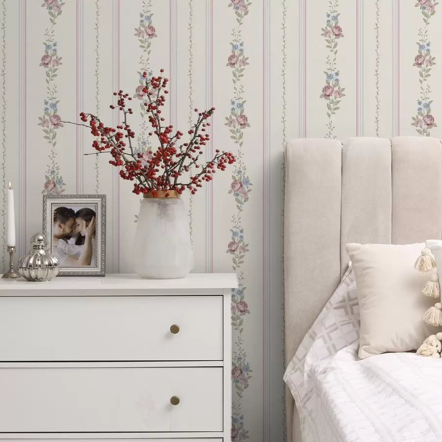 Фототапет Раиран флорален мотив в нежни цветове a01130