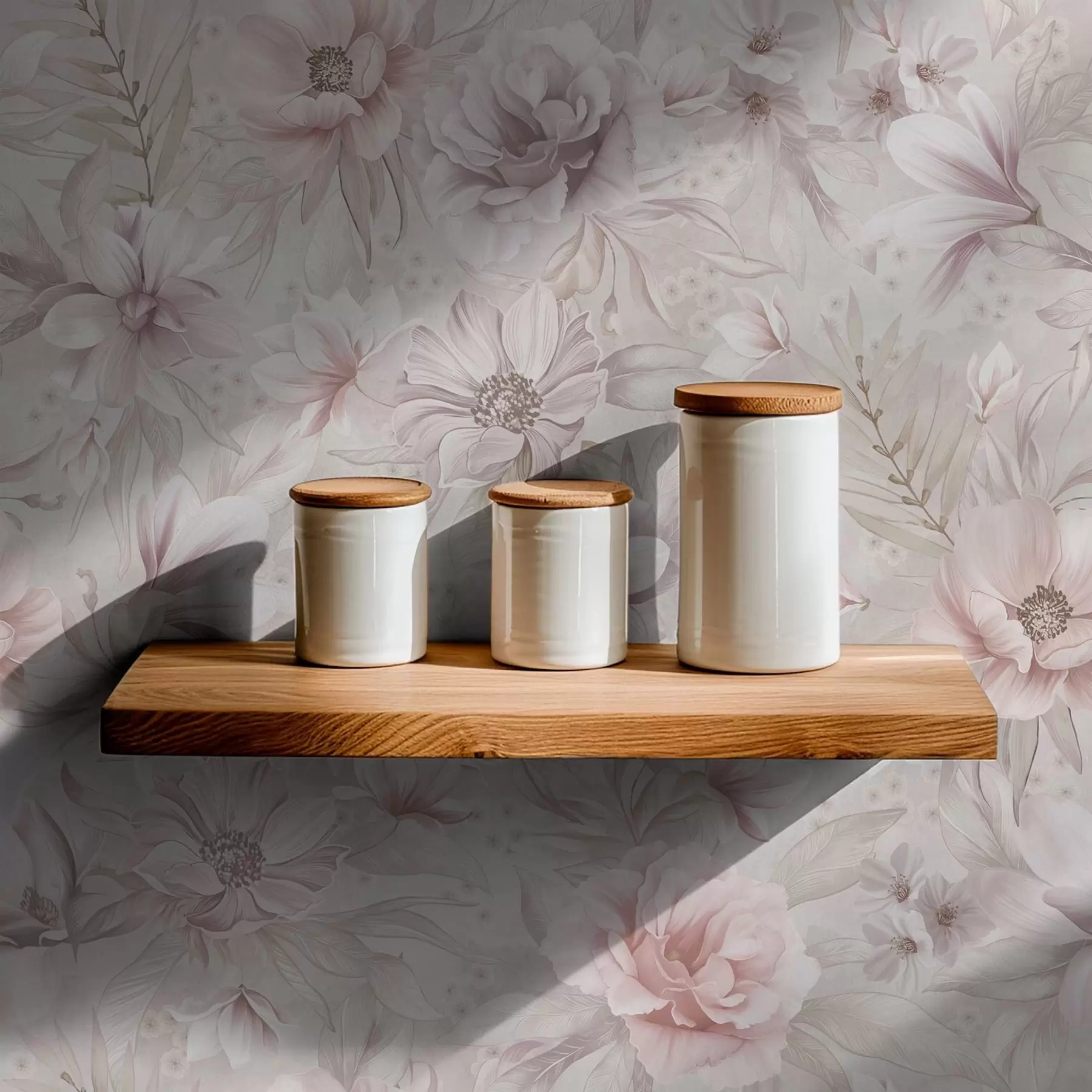 Фототапет Светъл мотив с големи, нежни цветя a01133