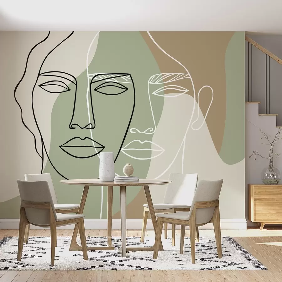 Фототапет Абстрактни лица w05550