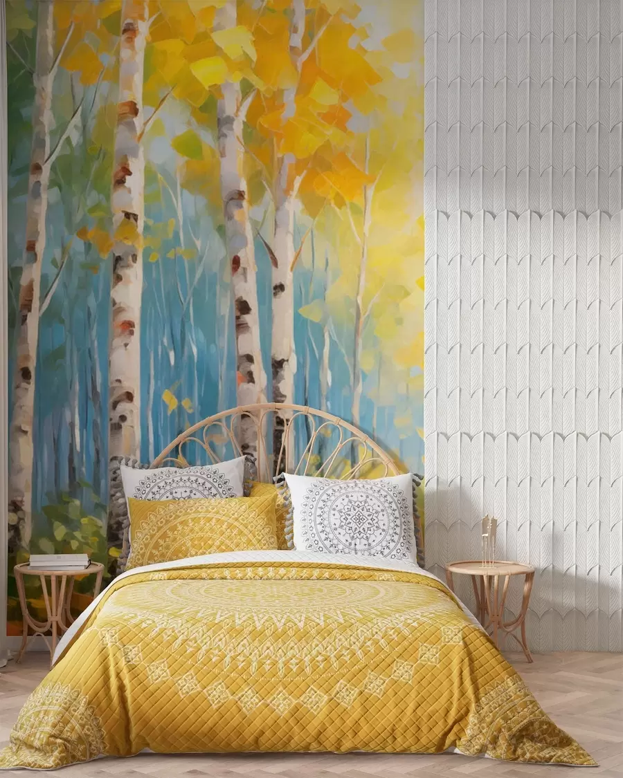 Фототапет Дървета, брези w05620