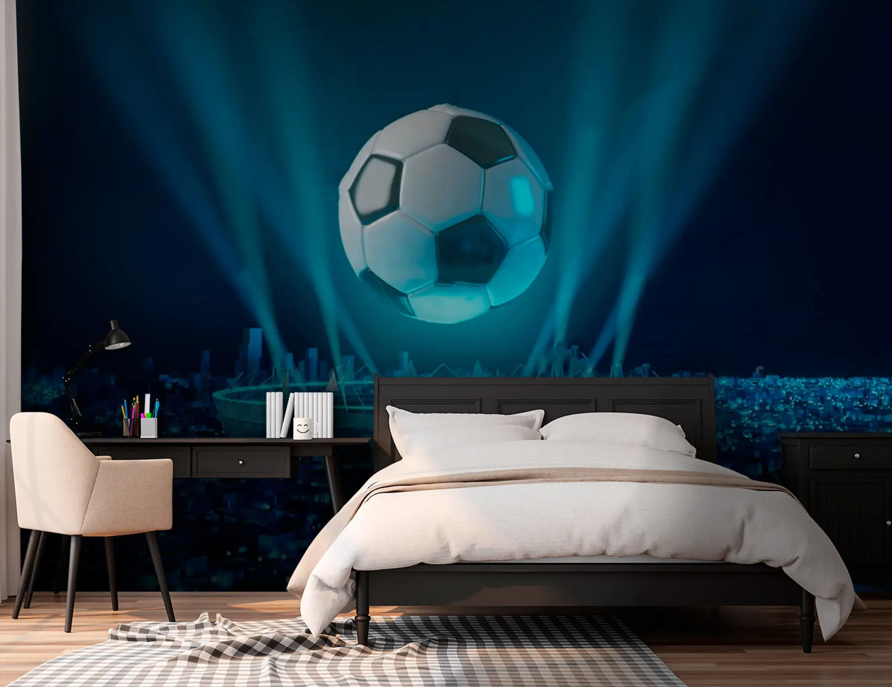 Фототапет Топка на фона на стадиона u72793