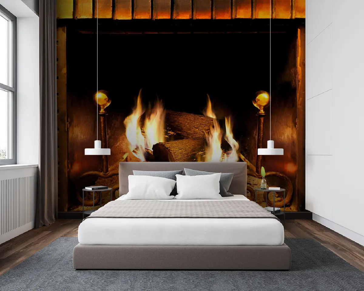 Фототапет Горяща камина u55934