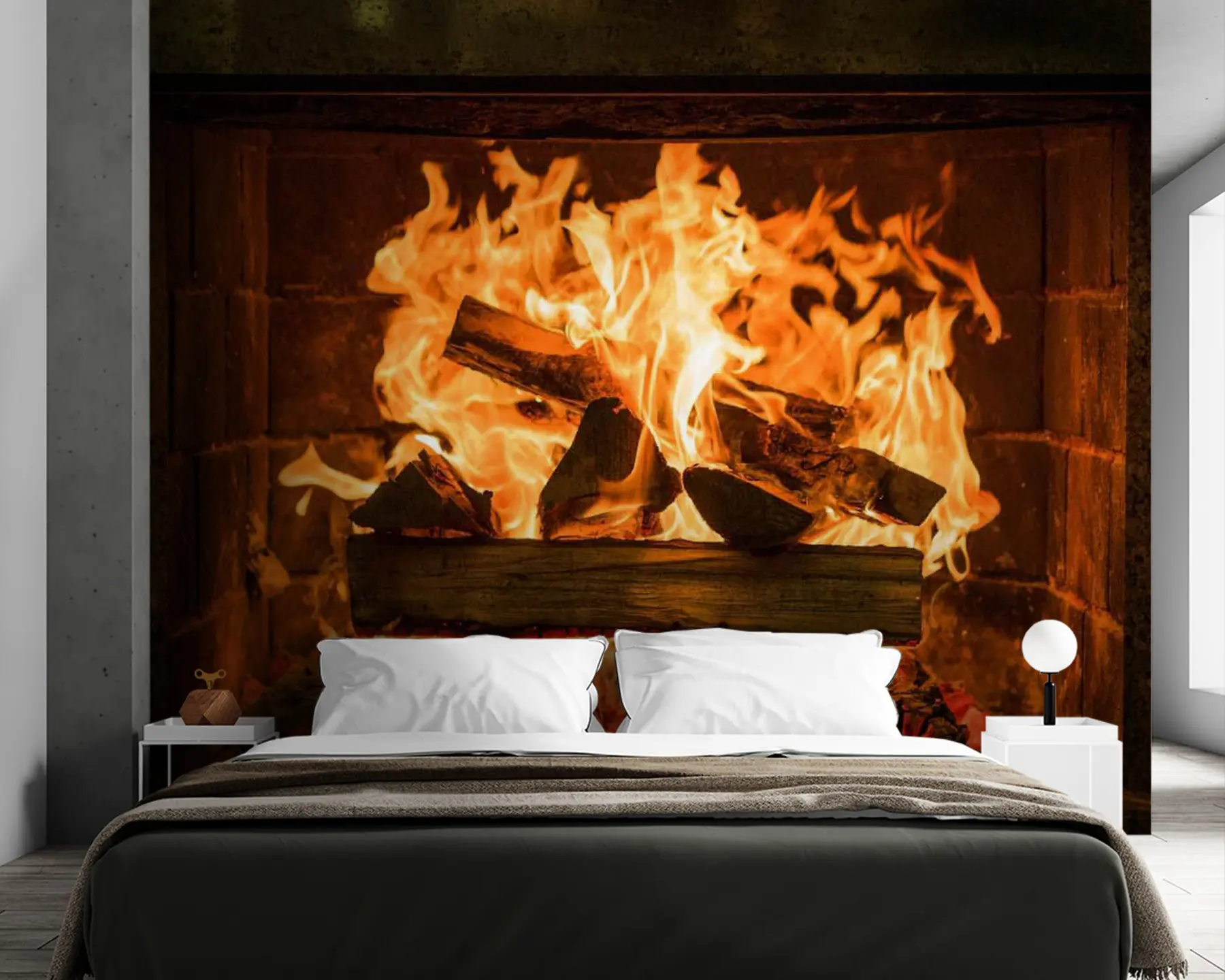 Фототапет Гранитна камина u56175