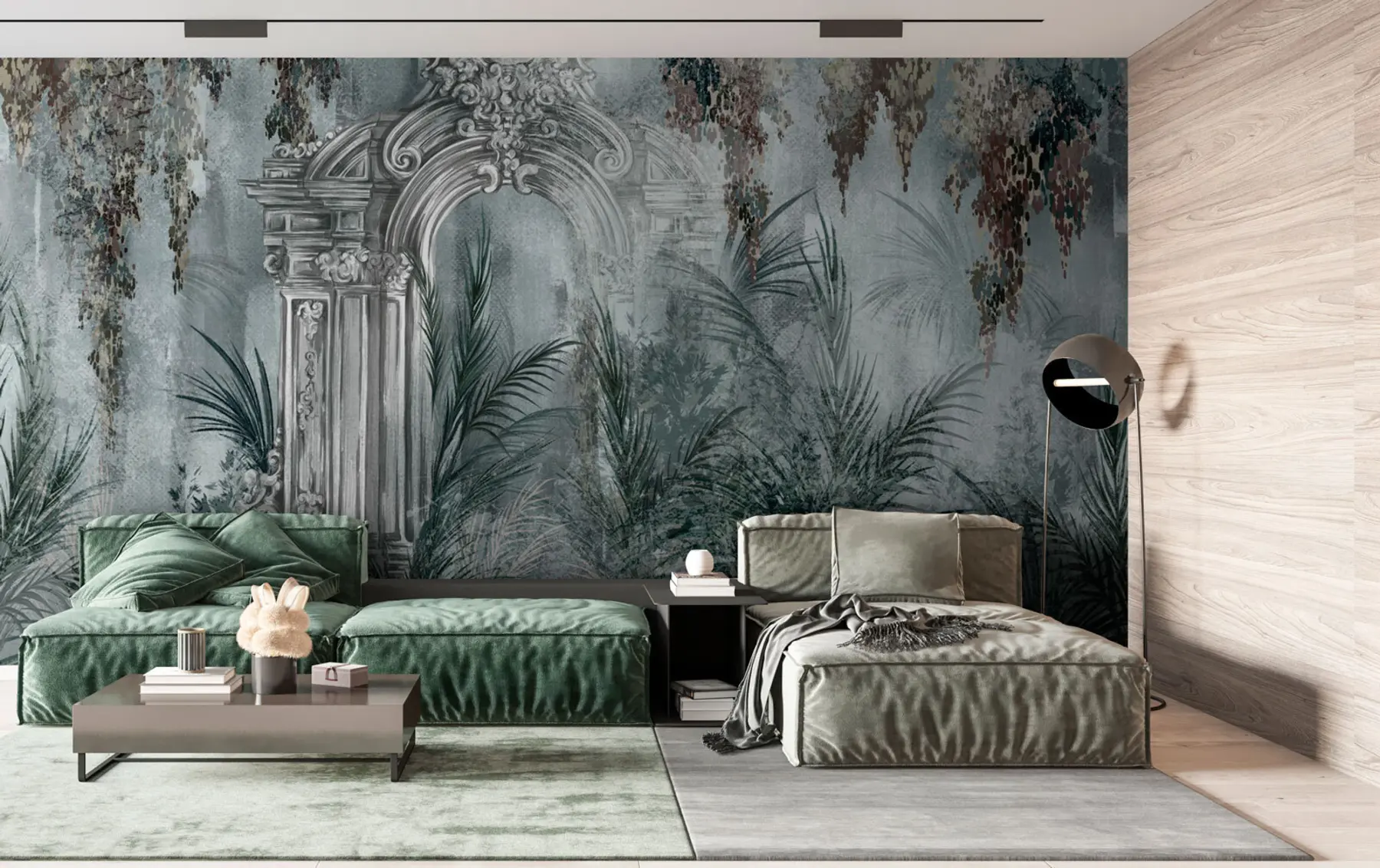 Фототапет Нова тенденция на декор Антична арка в растения u73897