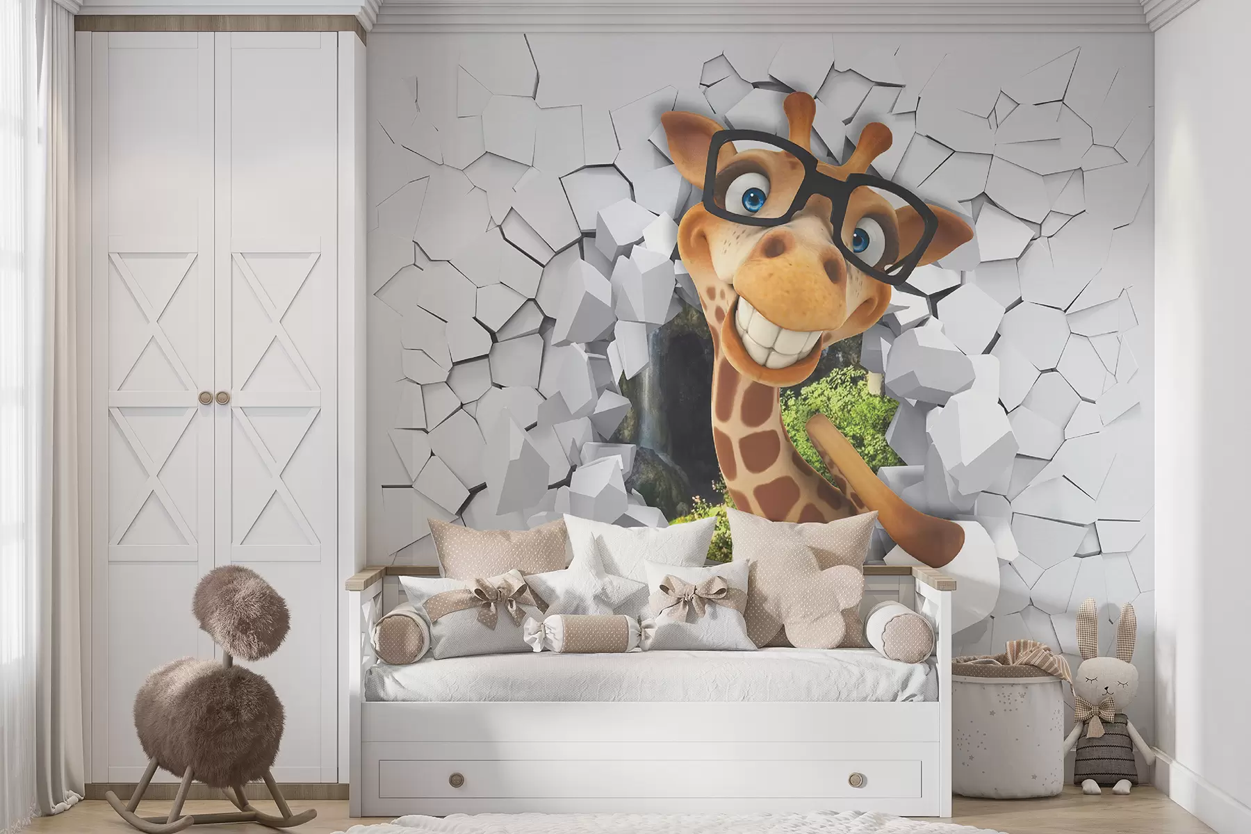 Фототапет 3D жираф u93624
