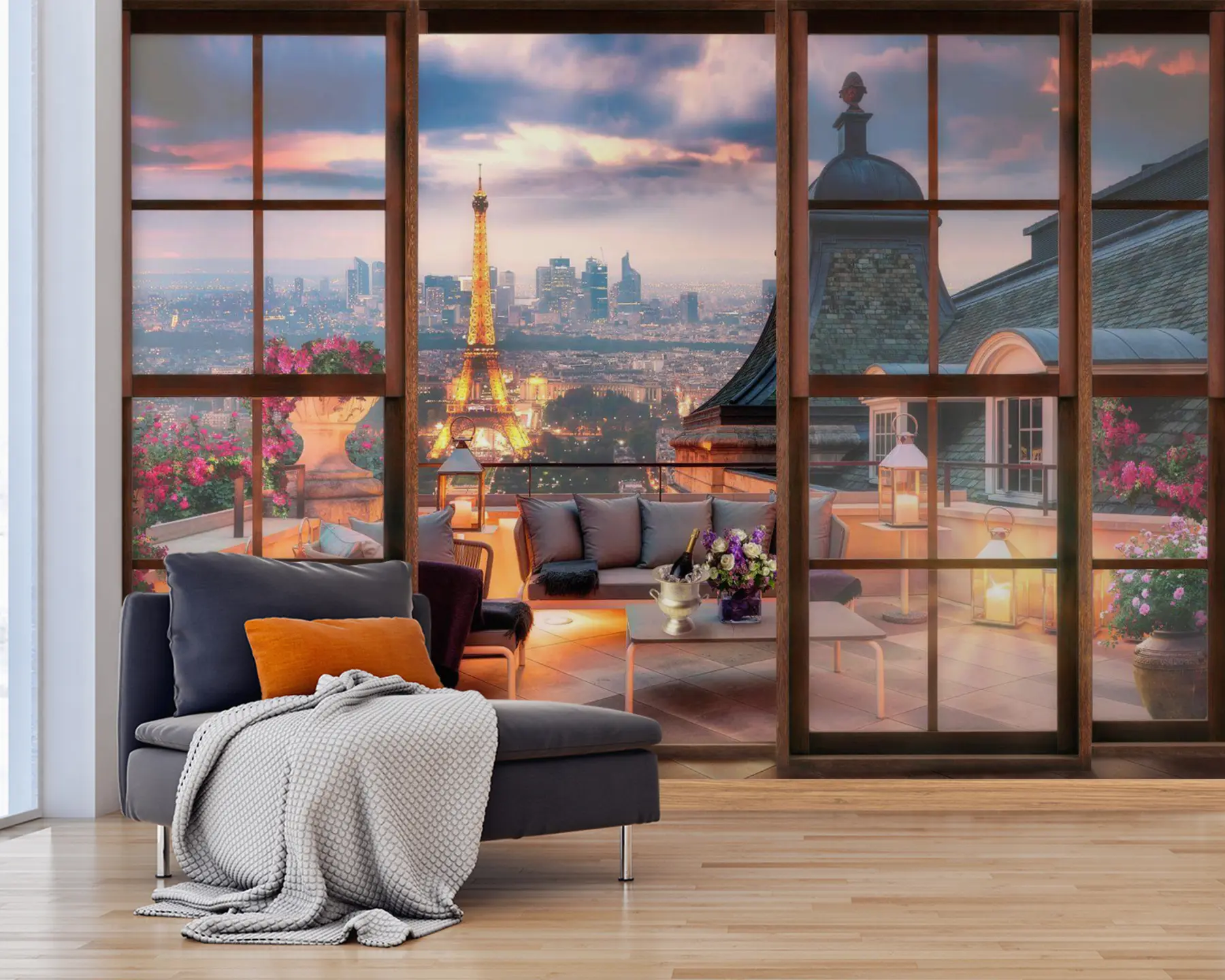 Фототапет Облак, сграда и небе u60794