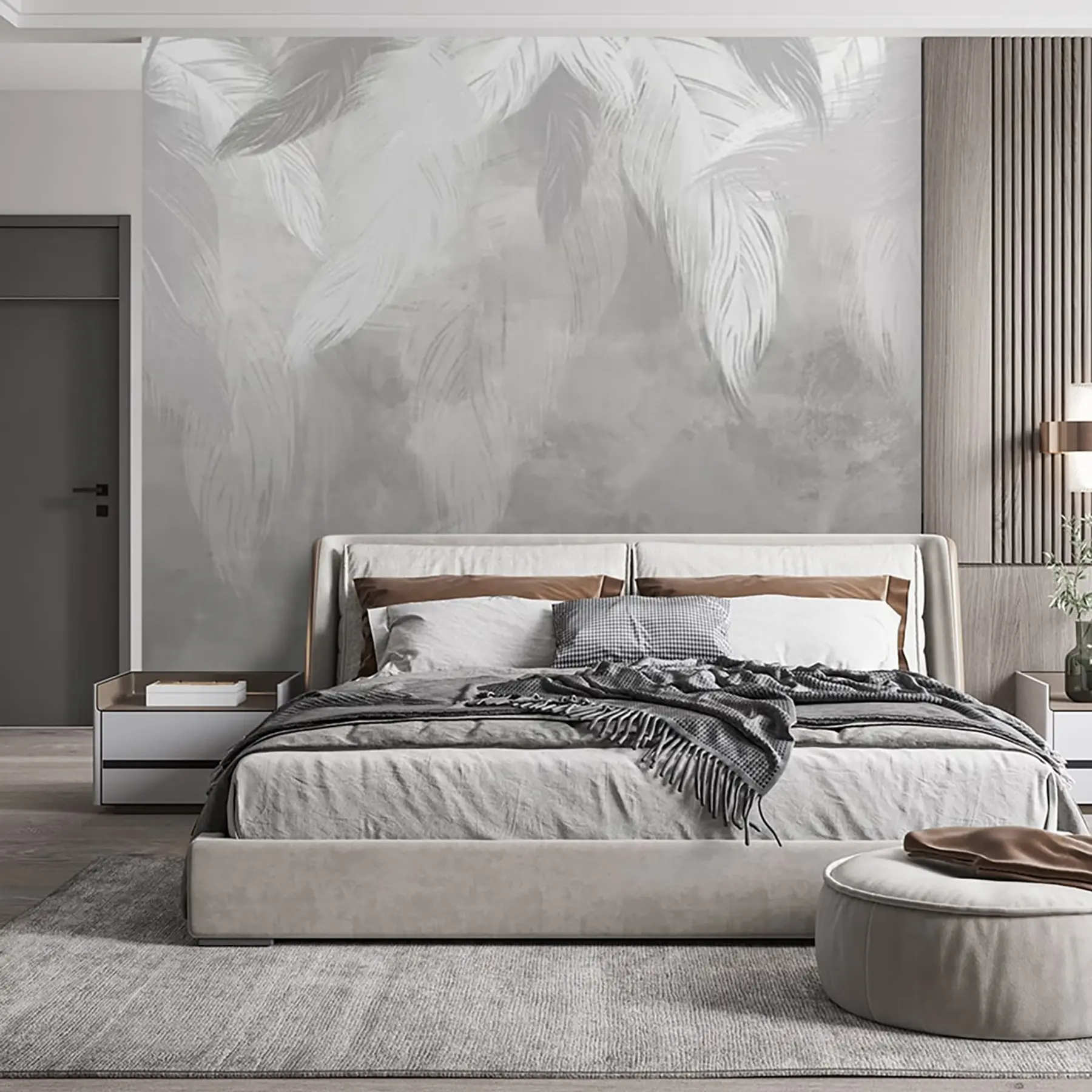 Фототапет Сиви пера u71233