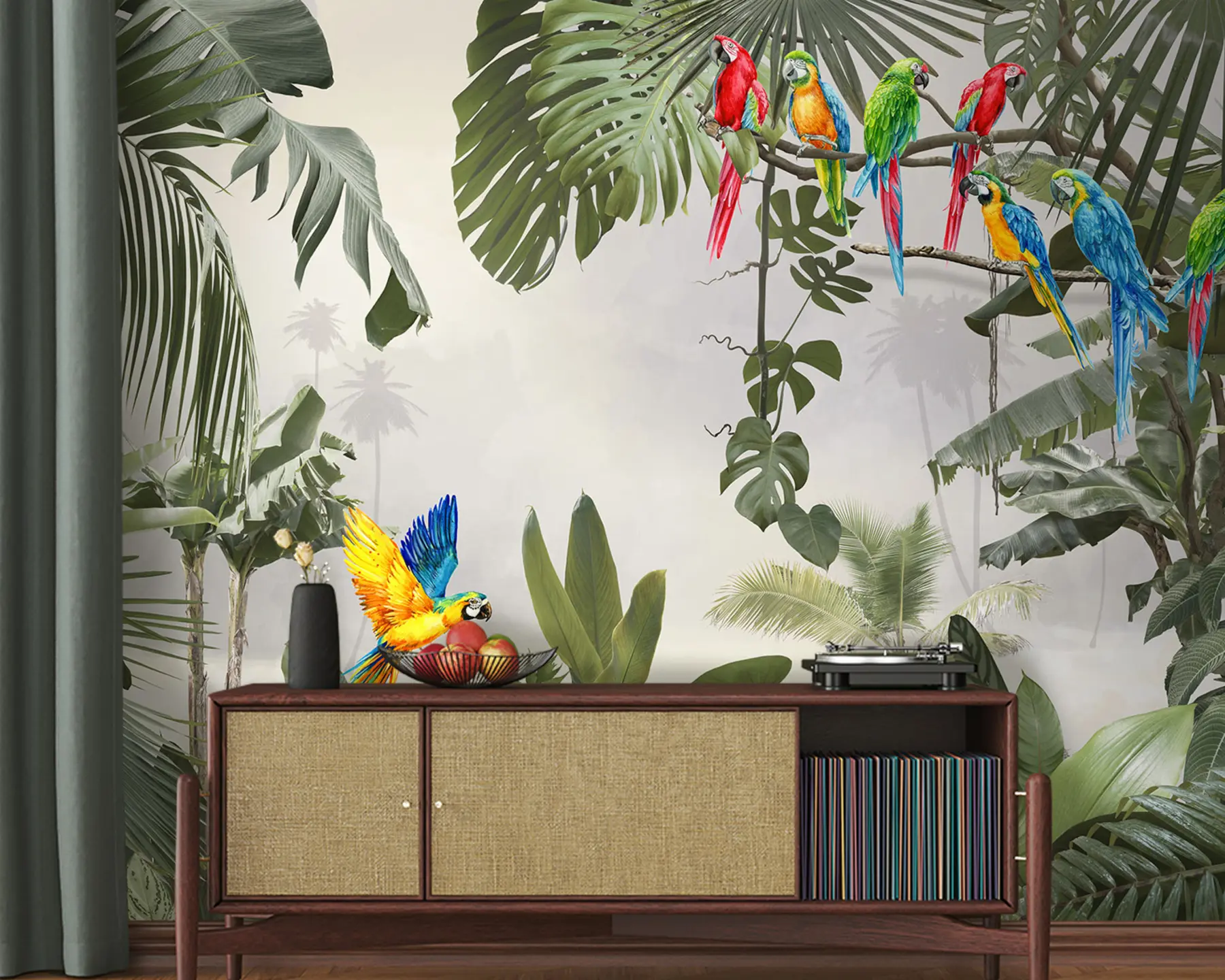 Фототапет Папагали на клони в тропическата гора u94072