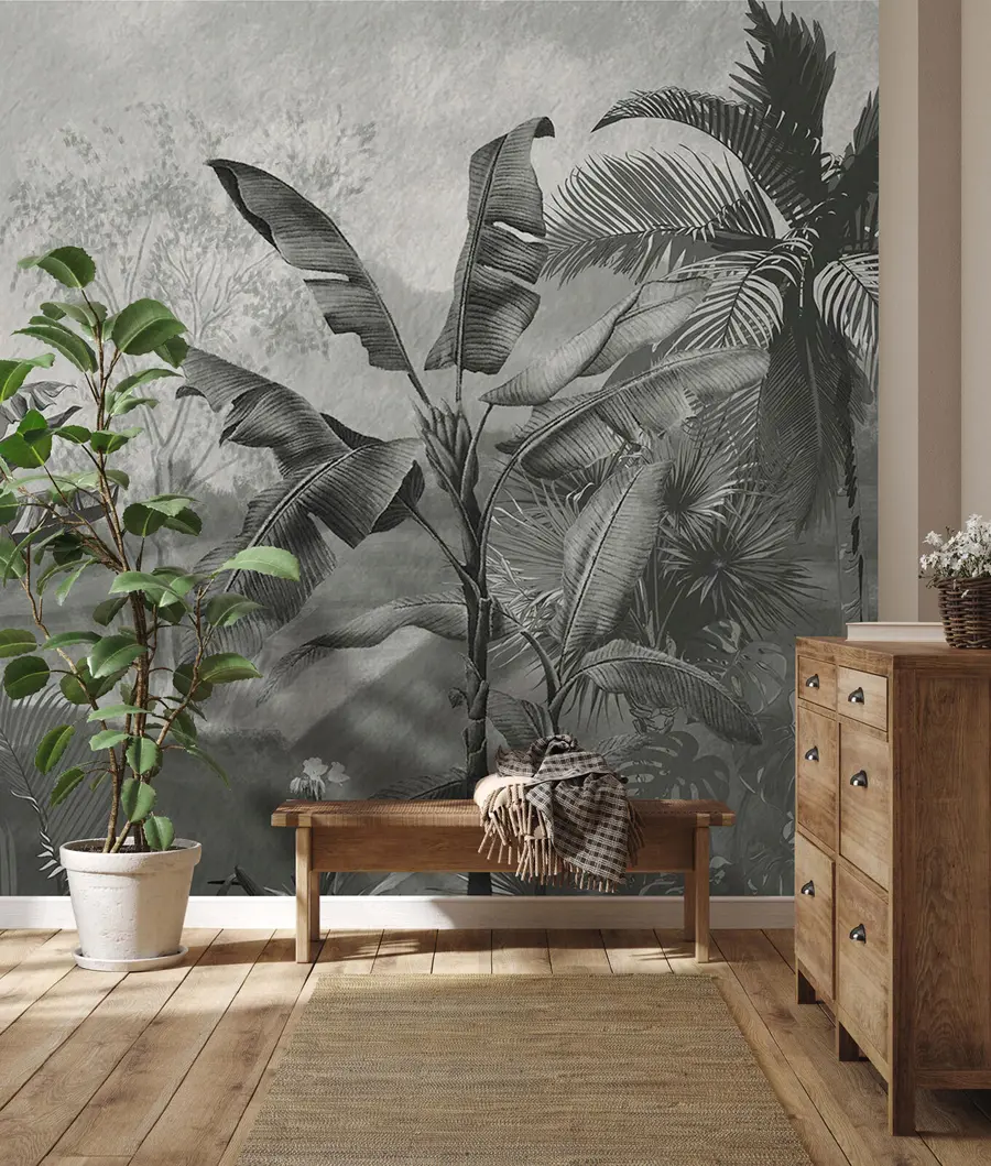 Фототапет Тропически дизайн на тапети, бананови дървета, пейзажи u94329