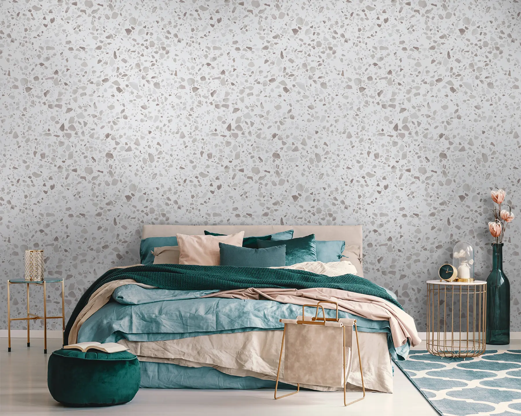 Фототапет Терацо, мозайка с естествени камъни, гранит, мрамор, кварц, бетон u94304