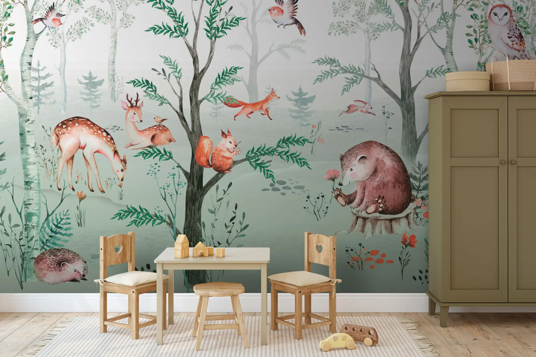 Фототапет Горска приказка, забавни животни u94645