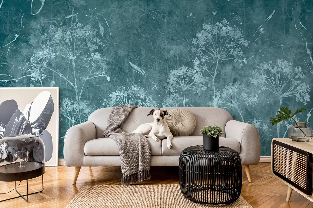 Фототапет Полски цветя в гръндж стил u96551