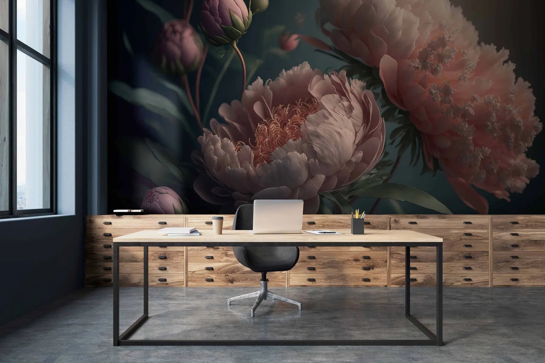 Фототапет Здрач цветя u96633