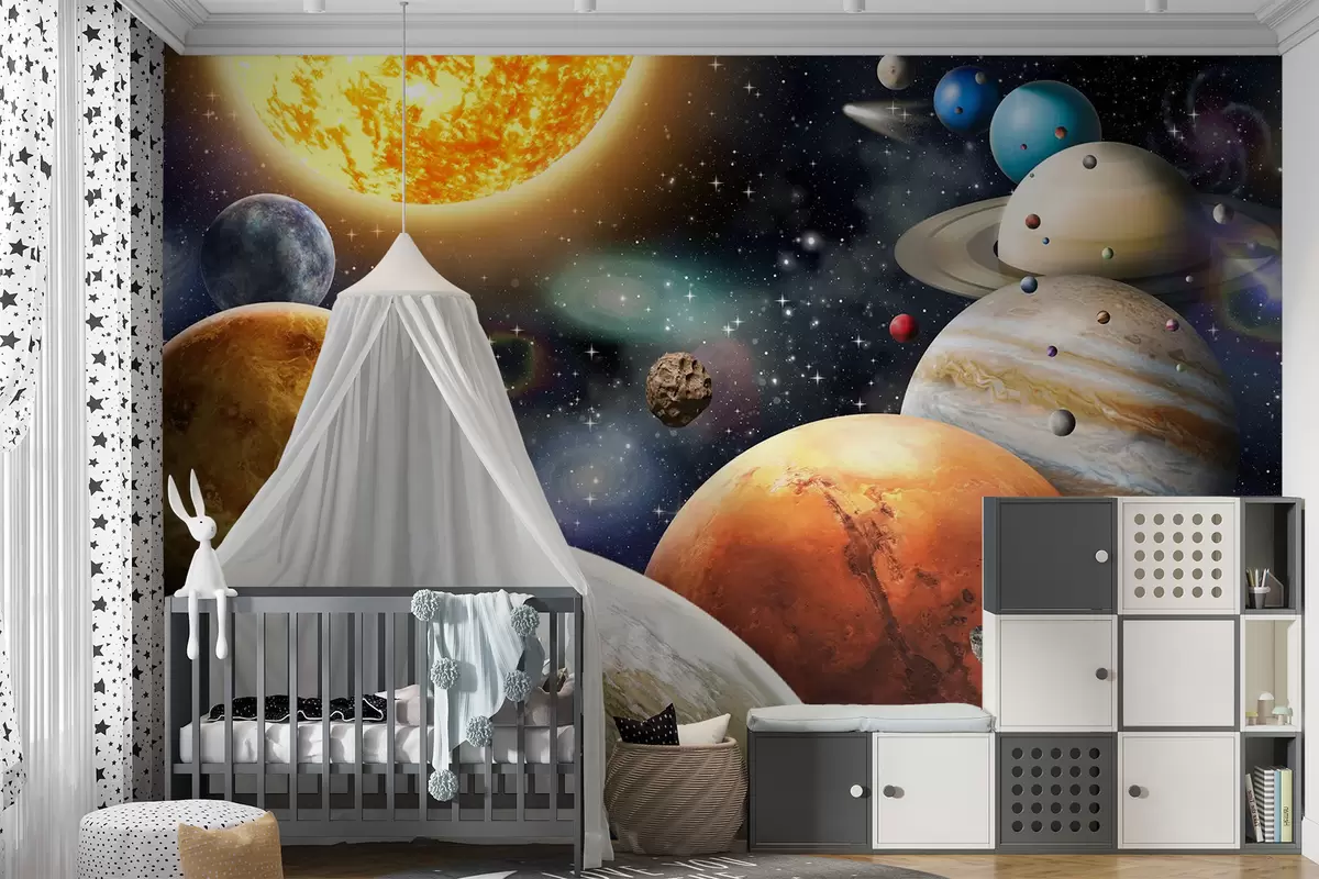 Фототапет Цветни планети от слънчевата система u97422