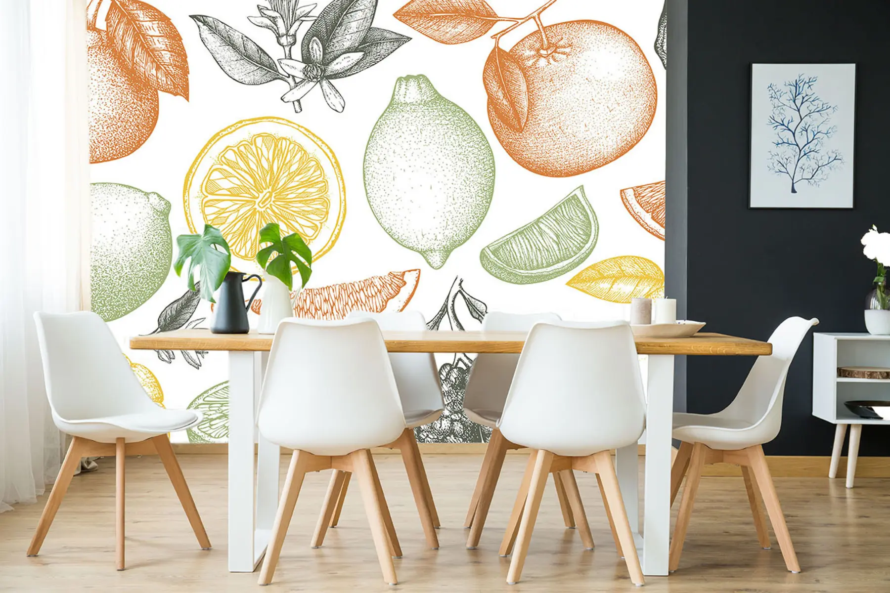 Фототапет Големи плодове на светъл фон u97447