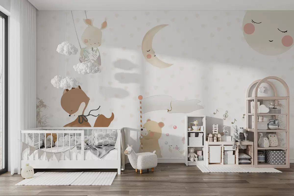 Фототапет Дизайн на тапети със сладки животни u99000